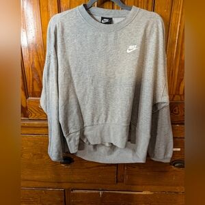 Nike Women's Gray Crewneck Sweatshirt